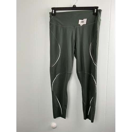 Lululemon High Rise Reflective Running Leggings Dark Olive Green Size 12